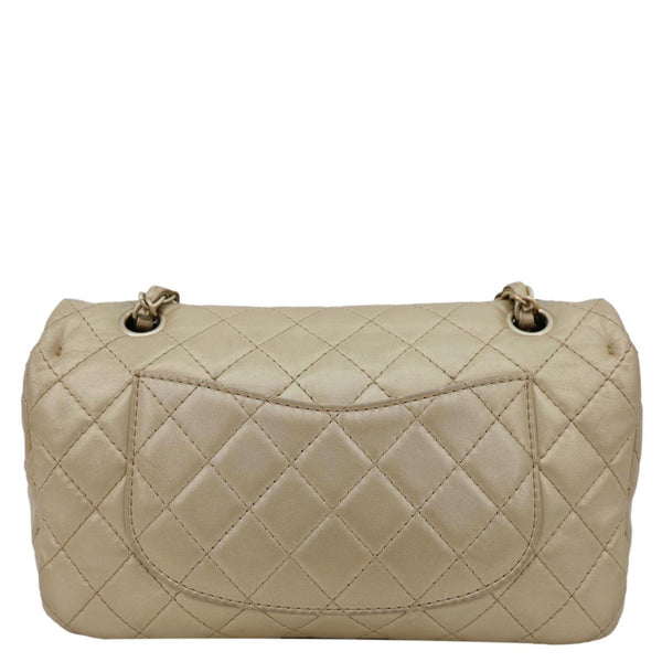 CHANEL Precious Jewel Single Flap Leather Shoulder Bag Gold