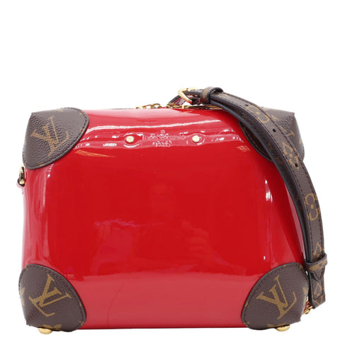 LOUIS VUITTON Venice Patent Miroir Leather Crossbody Bag Scarlet