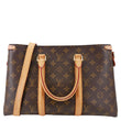 LOUIS VUITTON Soufflot MM Monogram Canvas Shoulder Bag Brown