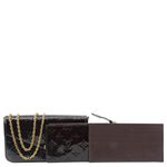 LOUIS VUITTON Felicie Pochette Monogram Vernis Shoulder Bag Amarante