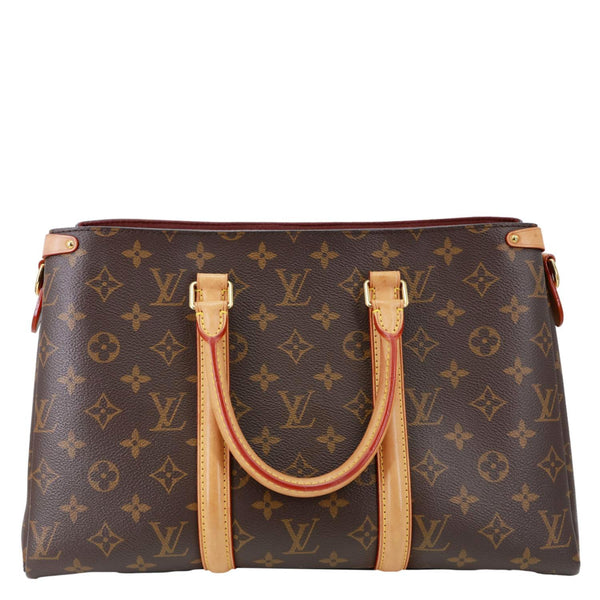 LOUIS VUITTON Soufflot MM Monogram Canvas Shoulder Bag Brown
