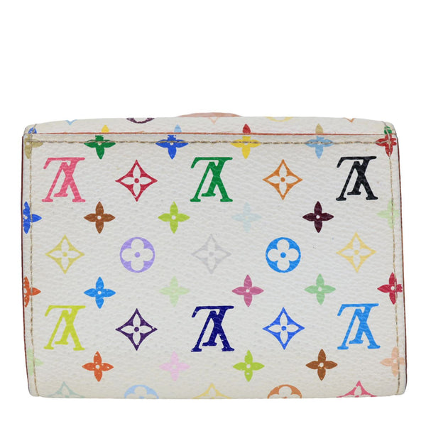 LOUIS VUITTON x Takashi Murakami Rosalie Multicolor Monogram Canvas Coin Purse White