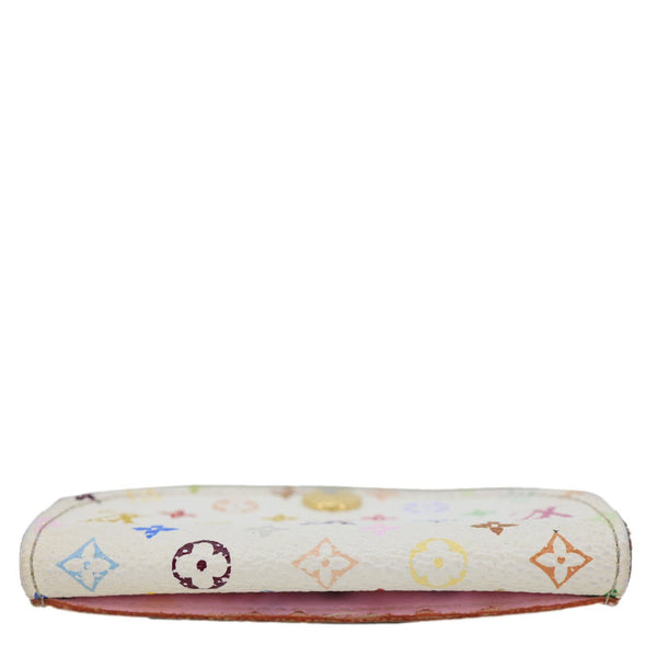 LOUIS VUITTON x Takashi Murakami Rosalie Multicolor Monogram Canvas Coin Purse White
