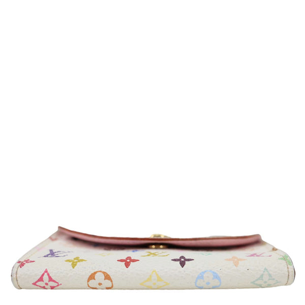 LOUIS VUITTON x Takashi Murakami Rosalie Multicolor Monogram Canvas Coin Purse White