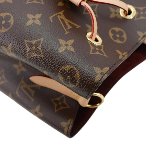 LOUIS VUITTON Neonoe BB Monogram Canvas Bucket Bag Brown