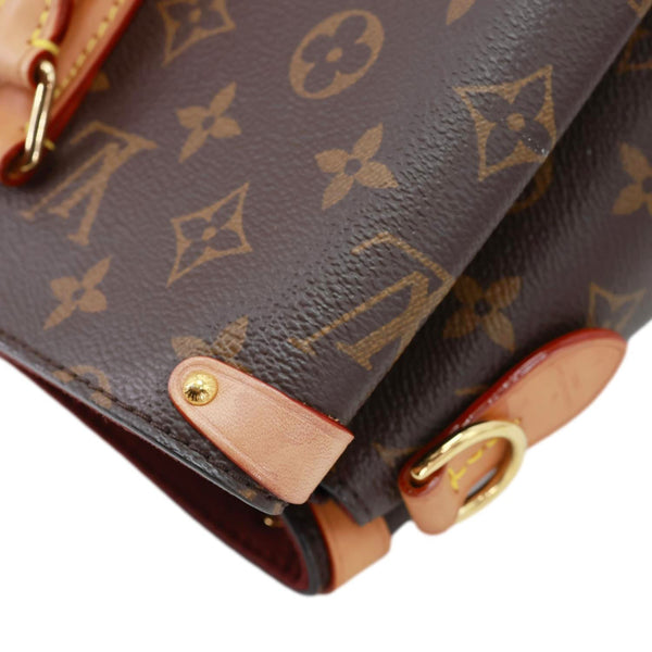 LOUIS VUITTON Soufflot MM Monogram Canvas Shoulder Bag Brown