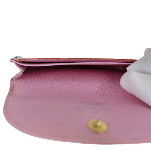 LOUIS VUITTON x Takashi Murakami Rosalie Multicolor Monogram Canvas Coin Purse White