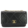CHANEL Trendy CC Quilted Leather Wallet On Chain Crossbody Bag Black