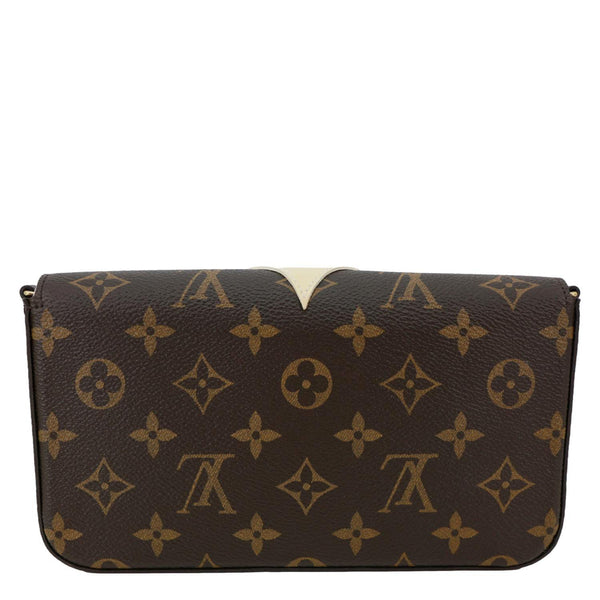 LOUIS VUITTON Felicie Pochette Lovely Birds Monogram Canvas Crossbody Bag Brown
