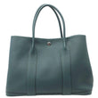 Hermes Garden Party 36 Teal Negonda Leather Tote Bag - Front