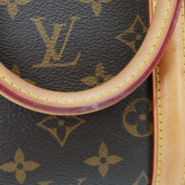 LOUIS VUITTON Soufflot MM Monogram Canvas Shoulder Bag Brown
