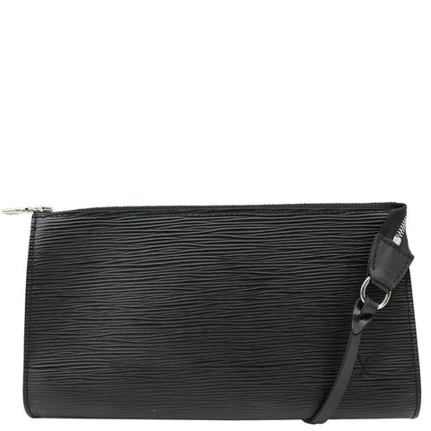 LOUIS VUITTON Pochette Accessoires Epi Leather Shoulder Bag Noir Black