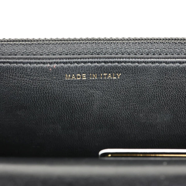 CHANEL Trendy CC Quilted Leather Wallet On Chain Crossbody Bag Black