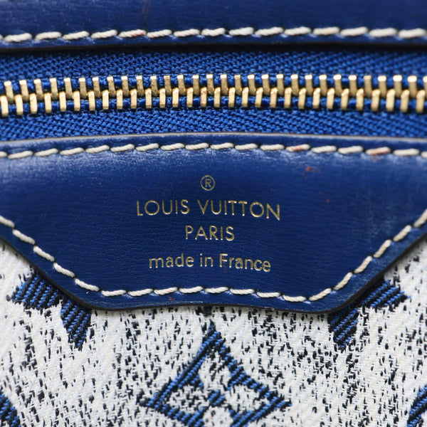 LOUIS VUITTON Speedy 25 Bandouliere Monogram Jacquard Denim Shoulder Bag Blue