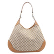 GUCCI B Large GG Supreme Canvas Shoulder Bag Beige 815924