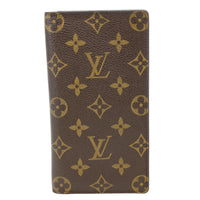 LOUIS VUITTON Monogram Canvas Long Wallet Brown
