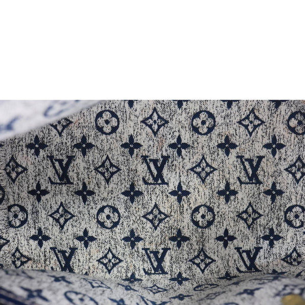 LOUIS VUITTON Speedy 25 Bandouliere Monogram Jacquard Denim Shoulder Bag Blue
