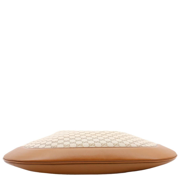 GUCCI B Large GG Supreme Canvas Shoulder Bag Beige 815924