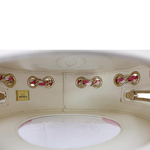 CHANEL Coco Lifesaver Leather Round Crossbody Bag Pink