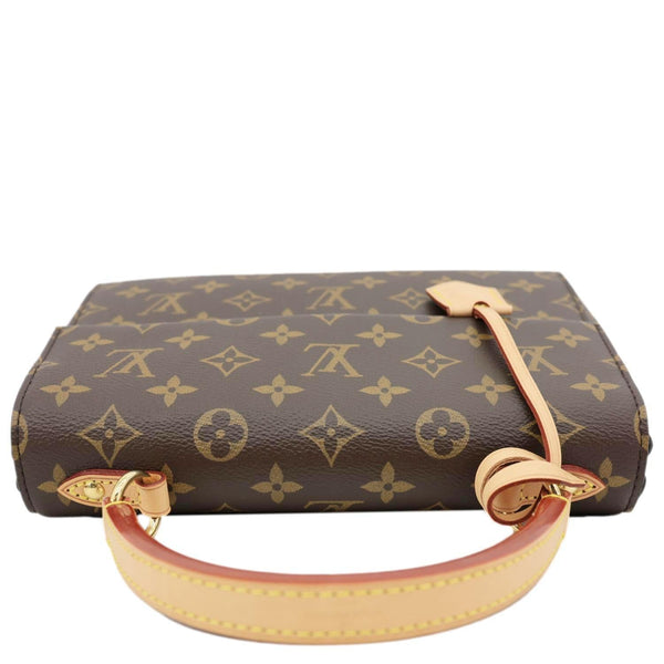 LOUIS VUITTON Cluny BB Monogram Canvas Crossbody Bag Brown