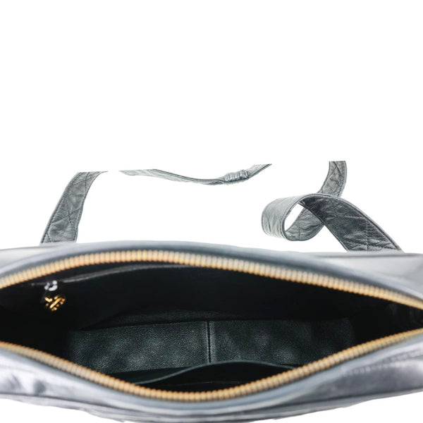 CHANEL CC Tassel Vintage Lambskin Quilted Leather Camera Bag Black