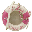 CHANEL Coco Lifesaver Leather Round Crossbody Bag Pink