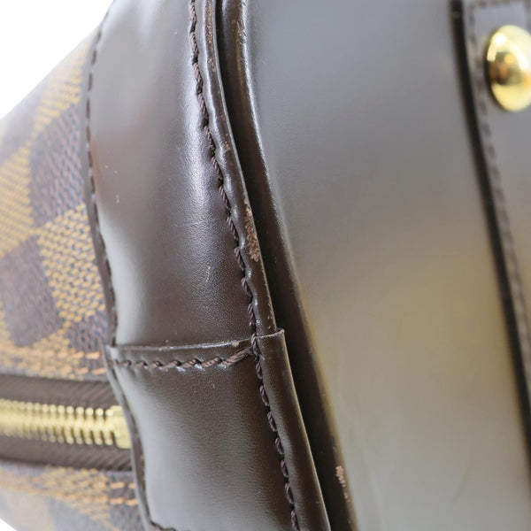 LOUIS VUITTON Alma PM Damier Ebene Satchel Bag Brown