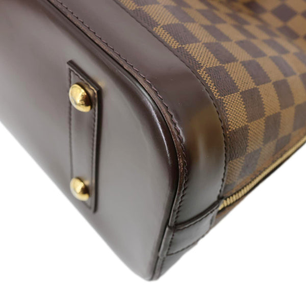 LOUIS VUITTON Alma PM Damier Ebene Satchel Bag Brown
