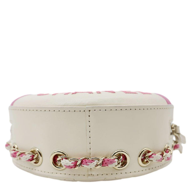 CHANEL Coco Lifesaver Leather Round Crossbody Bag Pink