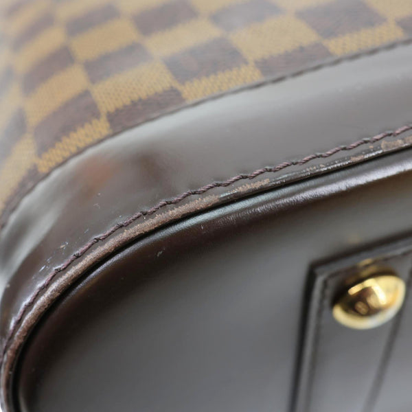 LOUIS VUITTON Alma PM Damier Ebene Satchel Bag Brown
