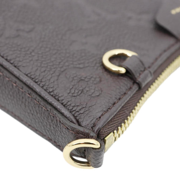 LOUIS VUITTON Easy Pouch On Strap Empreinte Leather Shoulder Bag Brown