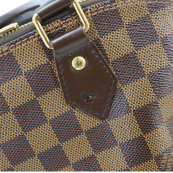 LOUIS VUITTON Alma PM Damier Ebene Satchel Bag Brown