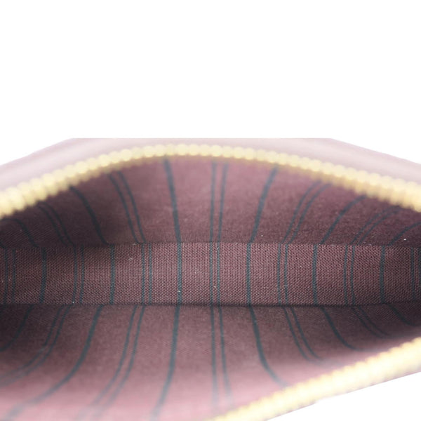 LOUIS VUITTON Easy Pouch On Strap Empreinte Leather Shoulder Bag Brown