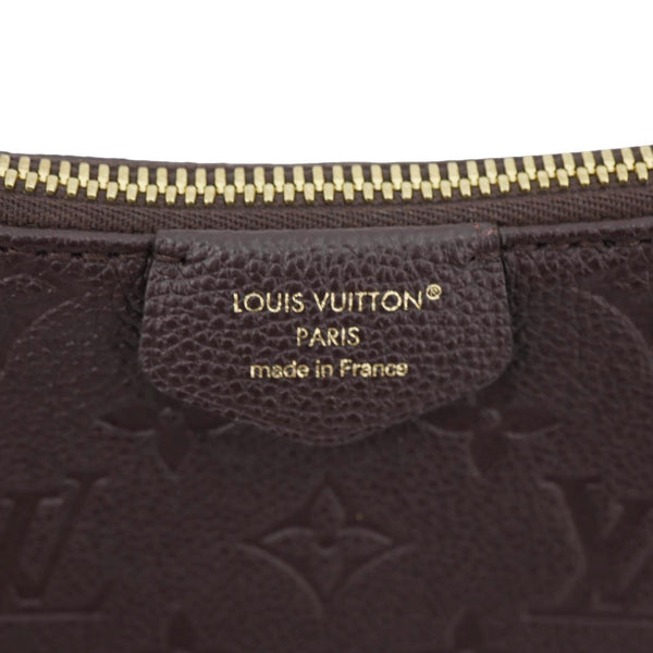 LOUIS VUITTON Easy Pouch On Strap Empreinte Leather Shoulder Bag Brown