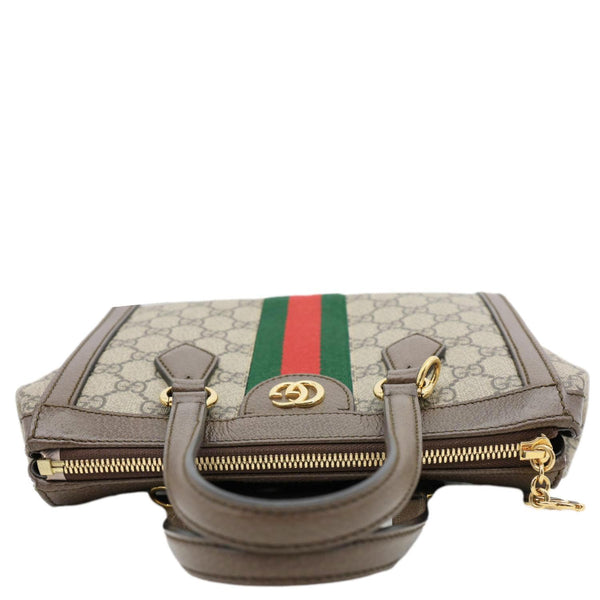 GUCCI Ophidia GG Small Supreme Canvas Tote Bag Beige 547551