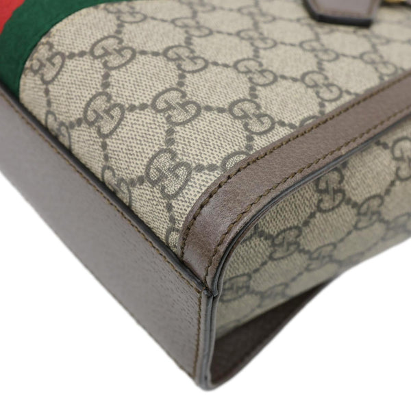 GUCCI Ophidia GG Small Supreme Canvas Tote Bag Beige 547551