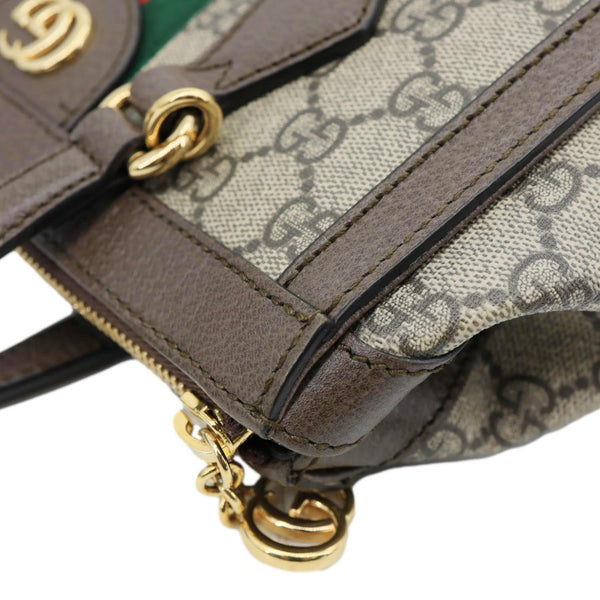 GUCCI Ophidia GG Small Supreme Canvas Tote Bag Beige 547551