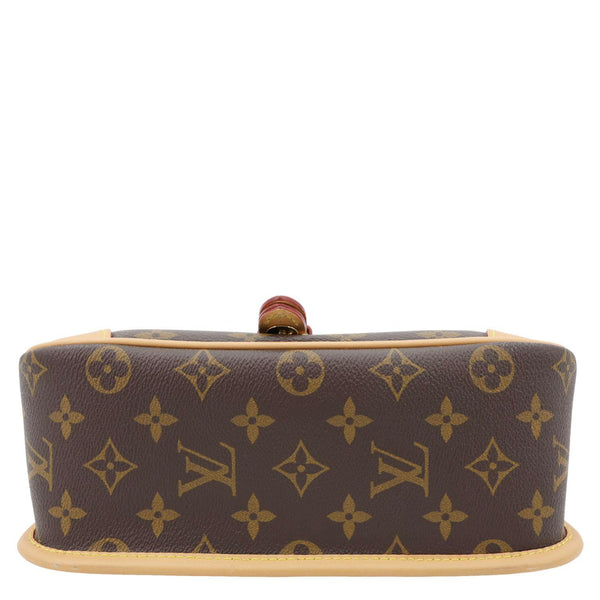 LOUIS VUITTON Diane Monogram Canvas Shoulder Bag Brown