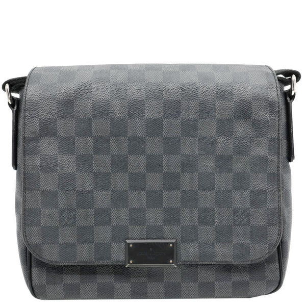 LOUIS VUITTON District PM Damier Graphite Messenger Bag Black