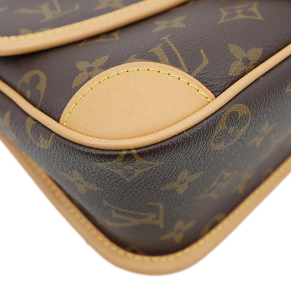 LOUIS VUITTON Diane Monogram Canvas Shoulder Bag Brown