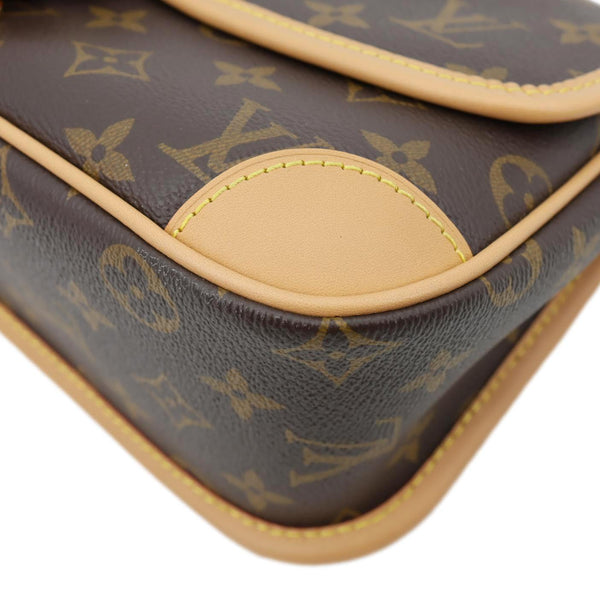 LOUIS VUITTON Diane Monogram Canvas Shoulder Bag Brown
