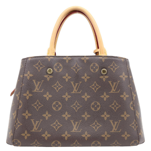LOUIS VUITTON Montaigne BB Monogram Canvas Shoulder Bag Brown