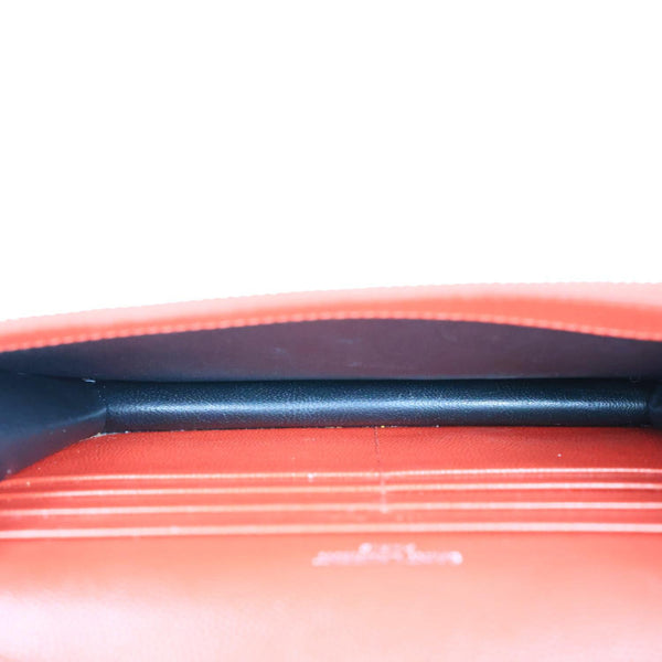 YVES SAINT LAURENT Envelope Cassandre Leather Chain Crossbody Bag Red