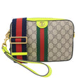 GUCCI Ophidia Small Web GG Supreme Canvas Wristlet Shoulder Bag Beige 699439