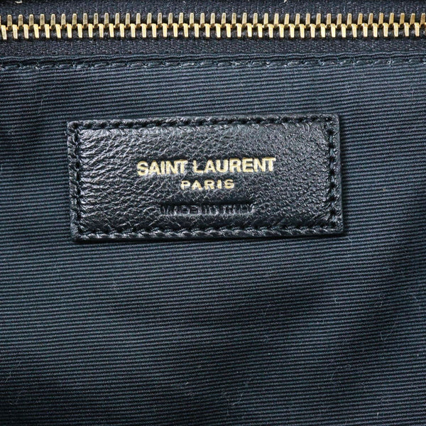 YVES SAINT LAURENT Calypso Suede Crossbody Bag Tan