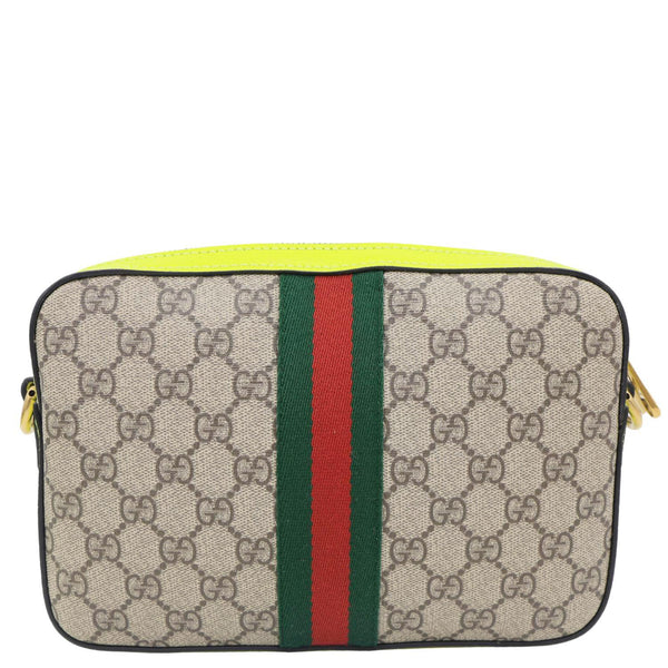 GUCCI Ophidia Small Web GG Supreme Canvas Wristlet Shoulder Bag Beige 699439