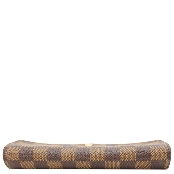 LOUIS VUITTON Sarah Damier Ebene Wallet Brown