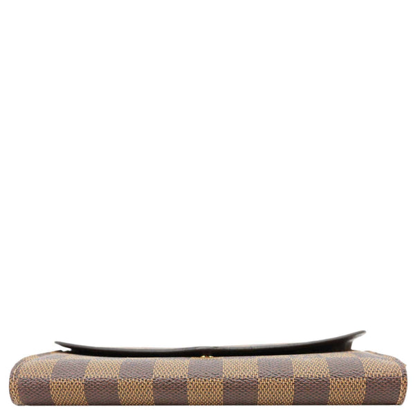 LOUIS VUITTON Sarah Damier Ebene Wallet Brown