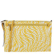 FENDI FF Vertigo Coated Canvas Shoulder Bag Yellow