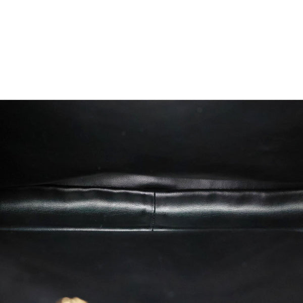CHANEL Triple CC Lambskin Caviar Leather Shoulder Bag Black